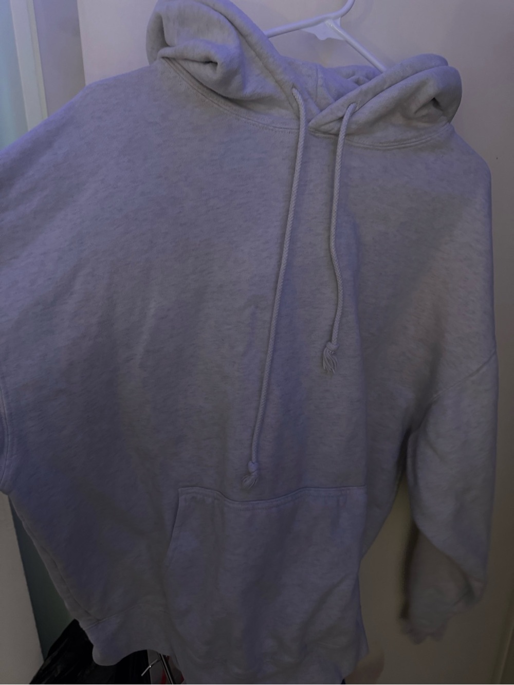 Brandy Melville Light Gray Pullover Hoodie